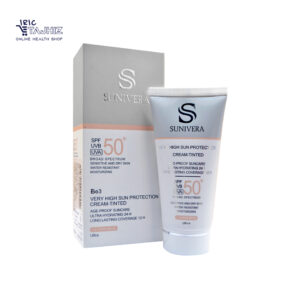 کرم ضد آفتاب رنگی پوست خشک سانیورا SPF 50 SUNIVERA (رز بژ مدل1.5)
