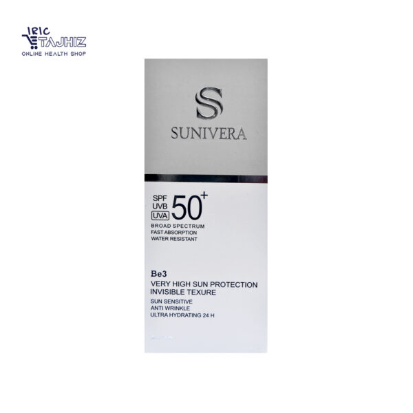 کرم ضد آفتاب مناسب انواع پوست سانیورا SPF 50 SUNIVERA (بی رنگ) 50 میلی لیتر