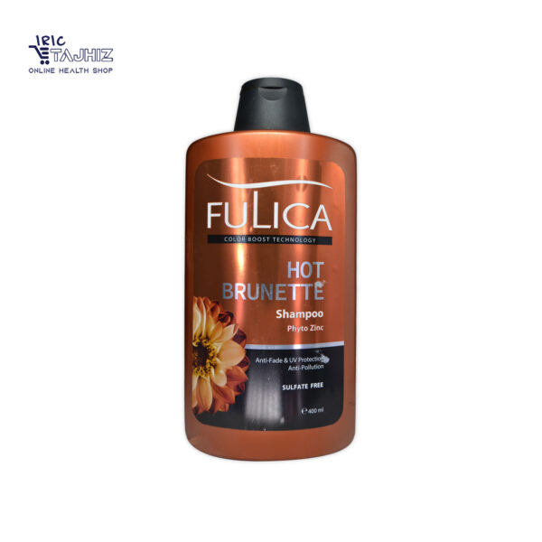 شامپو تثبیت کننده رنگ موهای قهوه ای فولیکا FULICA حجم 400 میلی لیتر