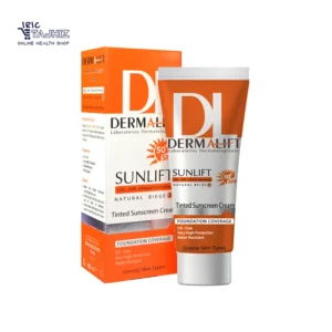 کرم ضد آفتاب رنگی سان لیفت درمالیفت DERMALIFT مناسب پوست چرب بژ طبیعی