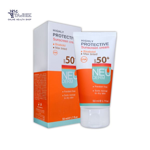 کرم ضد آفتاب رنگی SPF50 هایلی پروتکتیو نئودرم (1)