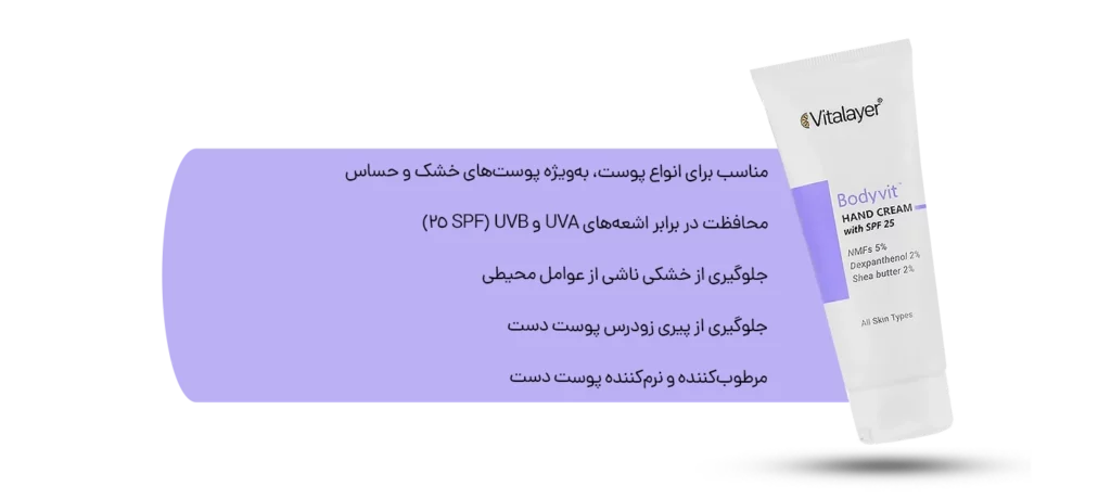 کرم مرطوب کننده ضد آفتاب دست ویتالیر