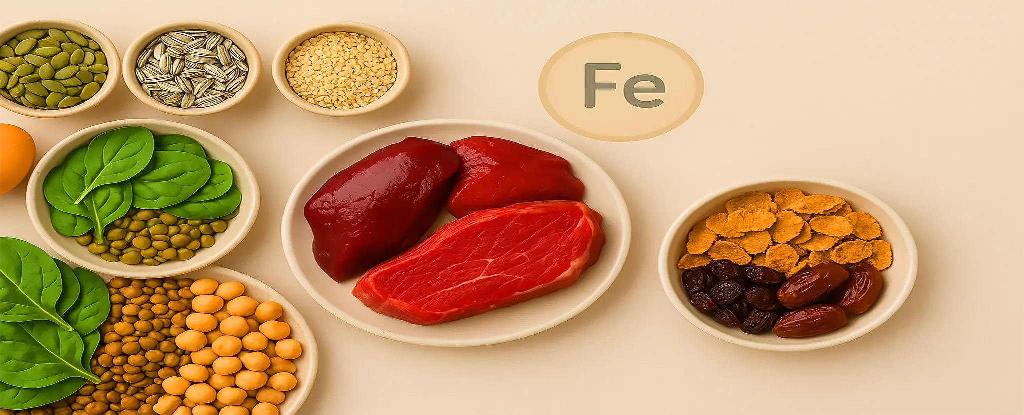 منابع غذایی غنی از آهن