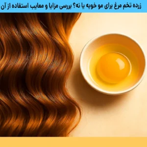 فواید و مضرات زرده تخم مرغ برای مو