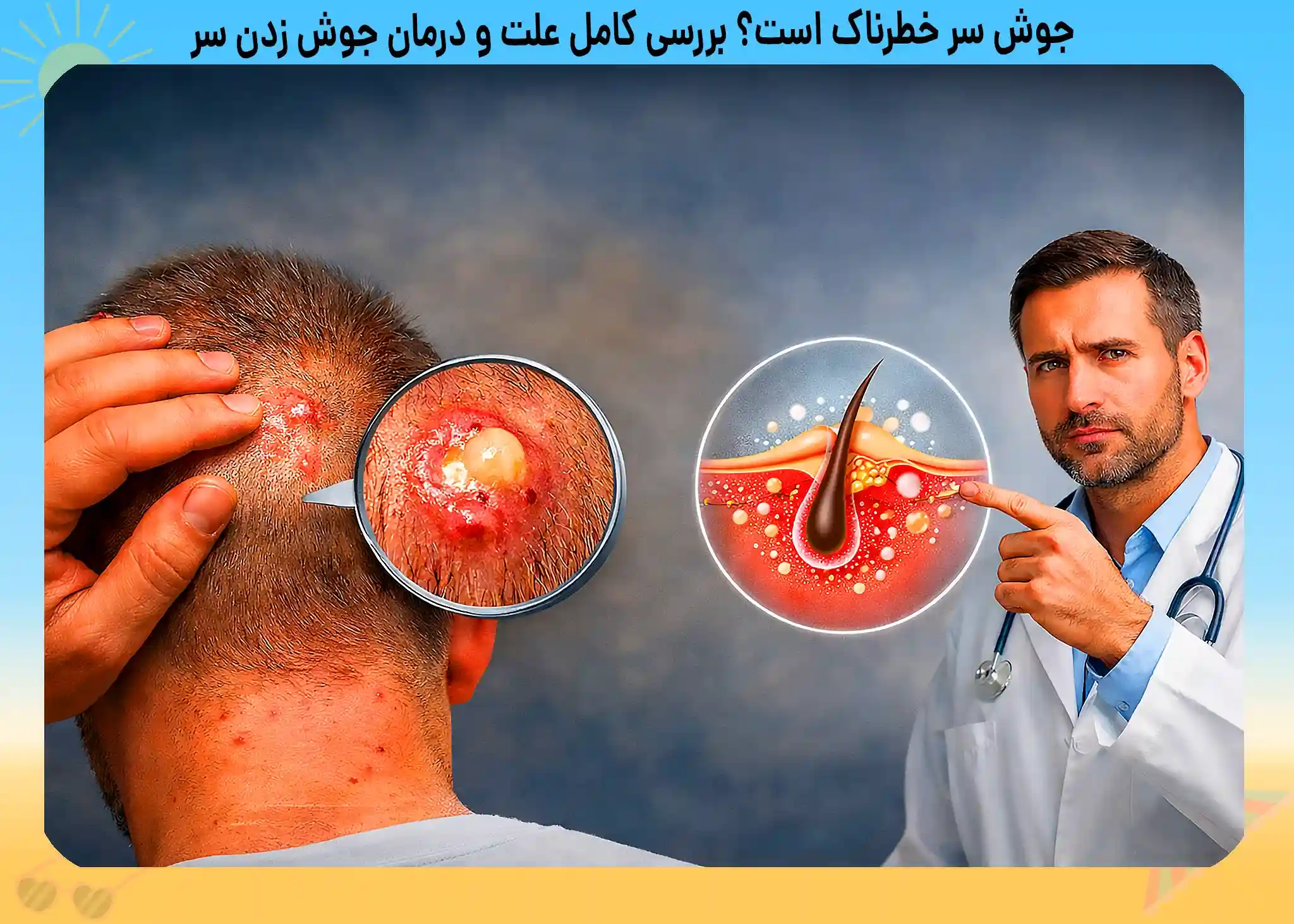 علت و درمان جوش زدن سر