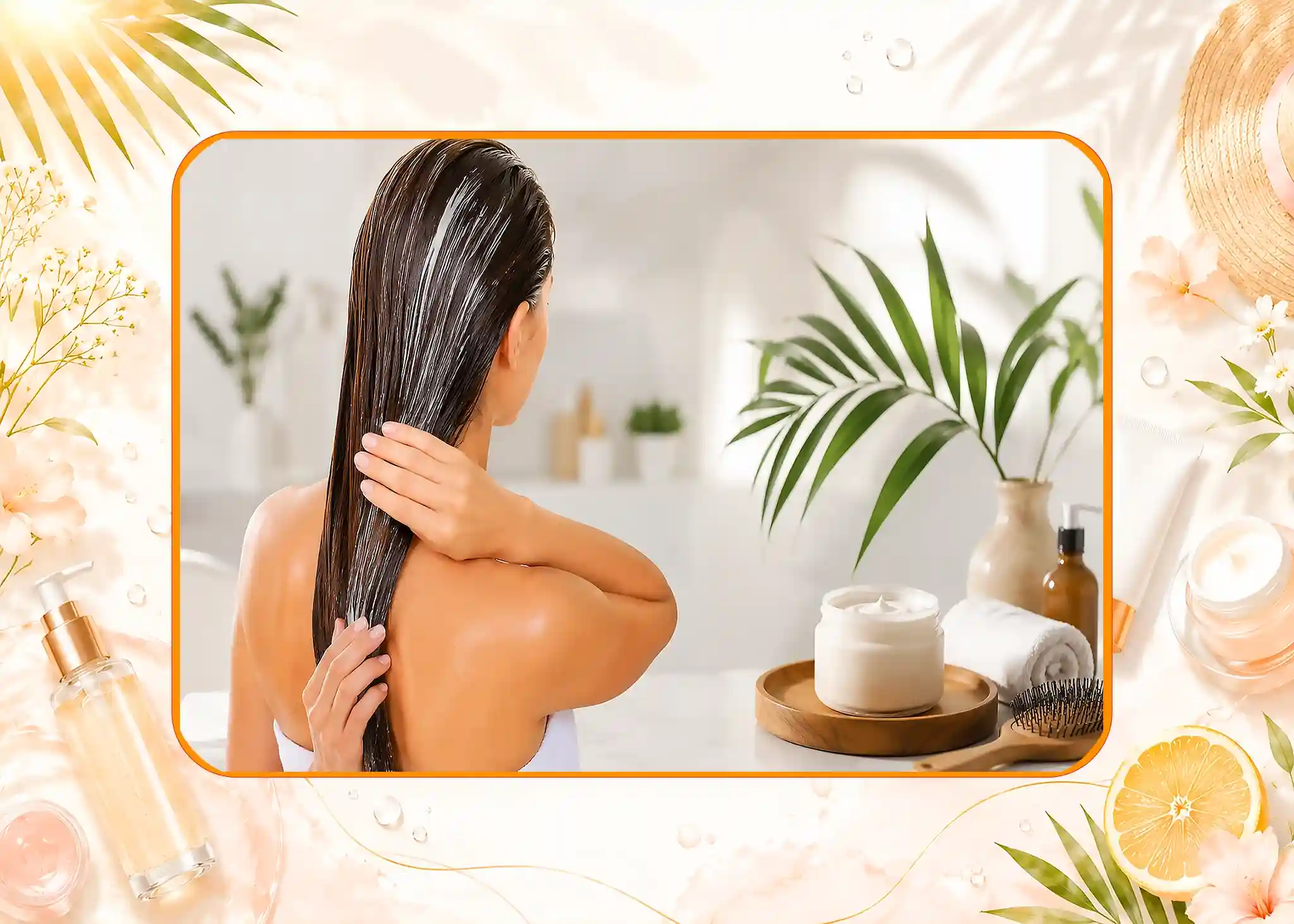 طرز استفاده از ماسک مو