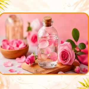 از بین بردن جوش صورت در یک روز با گلاب