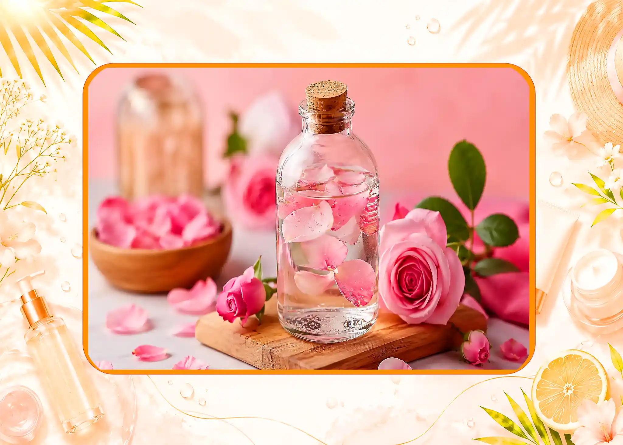 از بین بردن جوش صورت در یک روز با گلاب