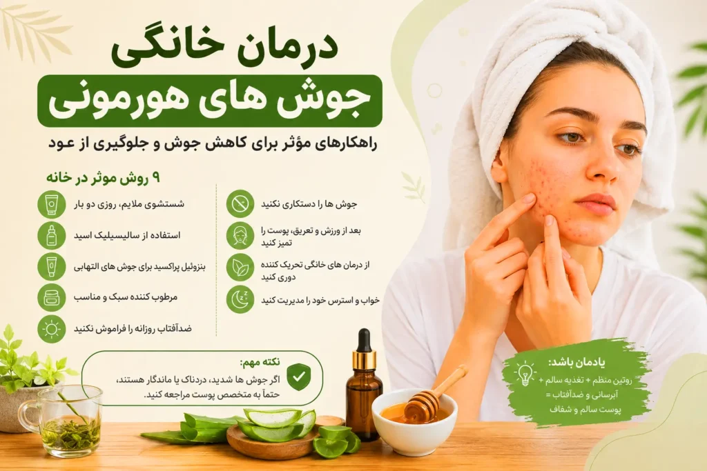 درمان خانگی جوش های هورمونی